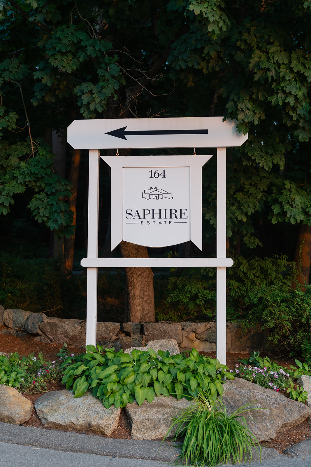 A board sign of the Saphire Estate 