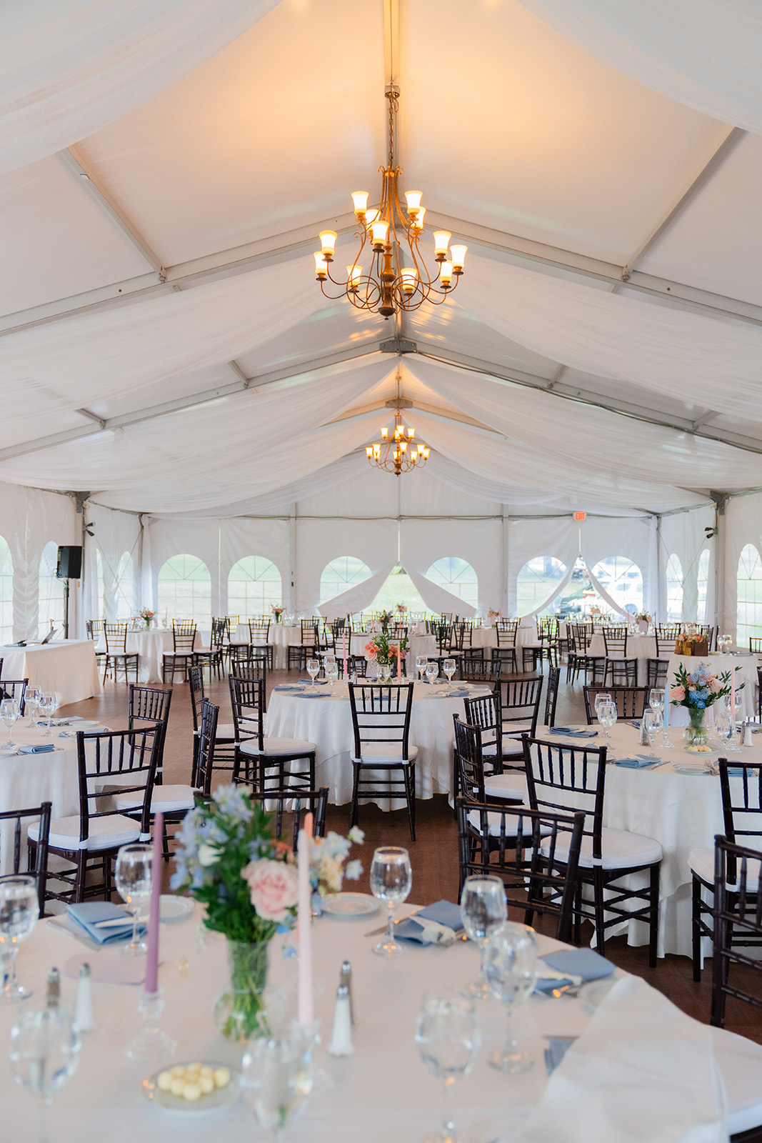 tent wedding reception at The Mansion on Turner Hill Wedding Venue 