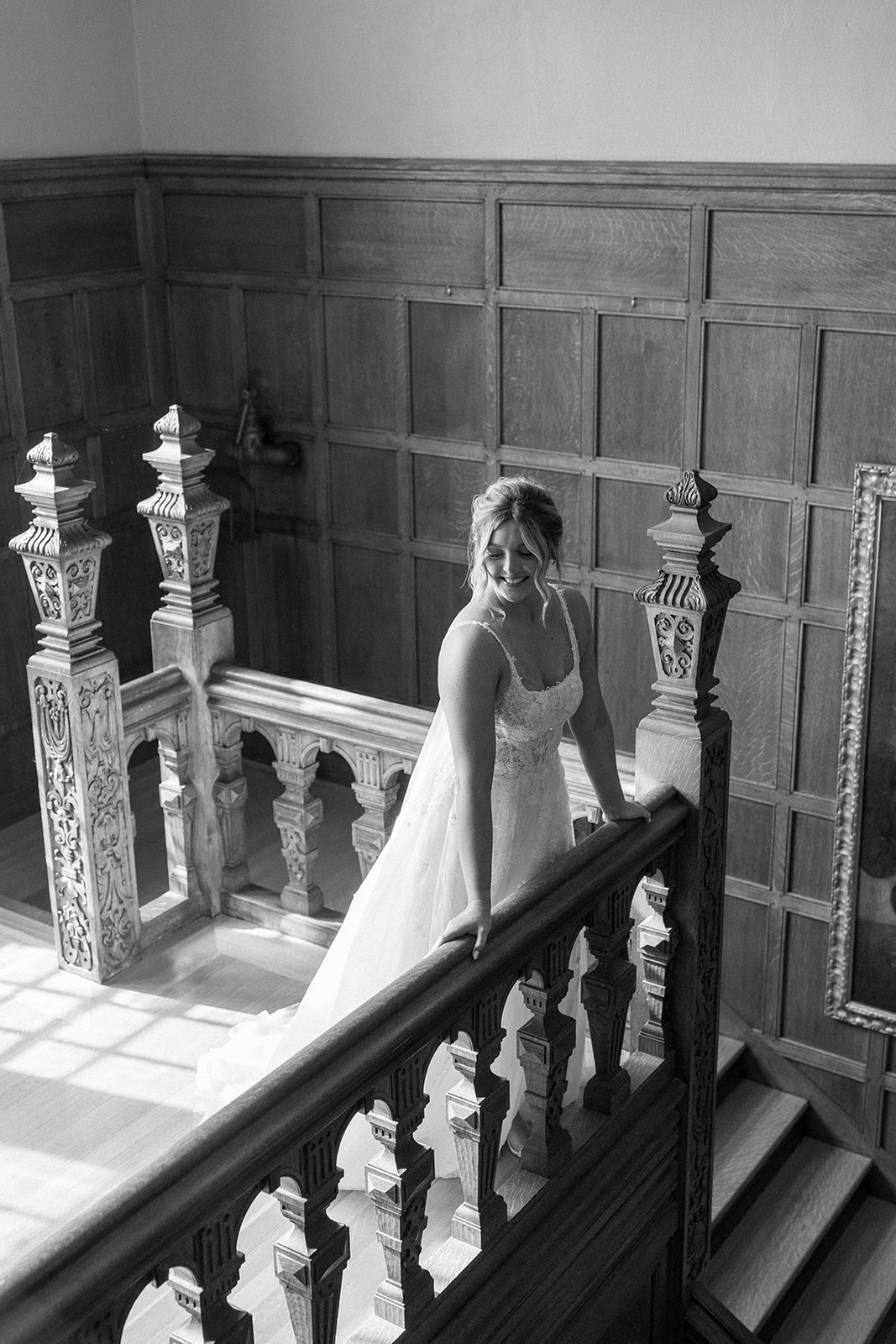 wedding portrait of the bride at The Mansion on Turner Hill Wedding Venue 