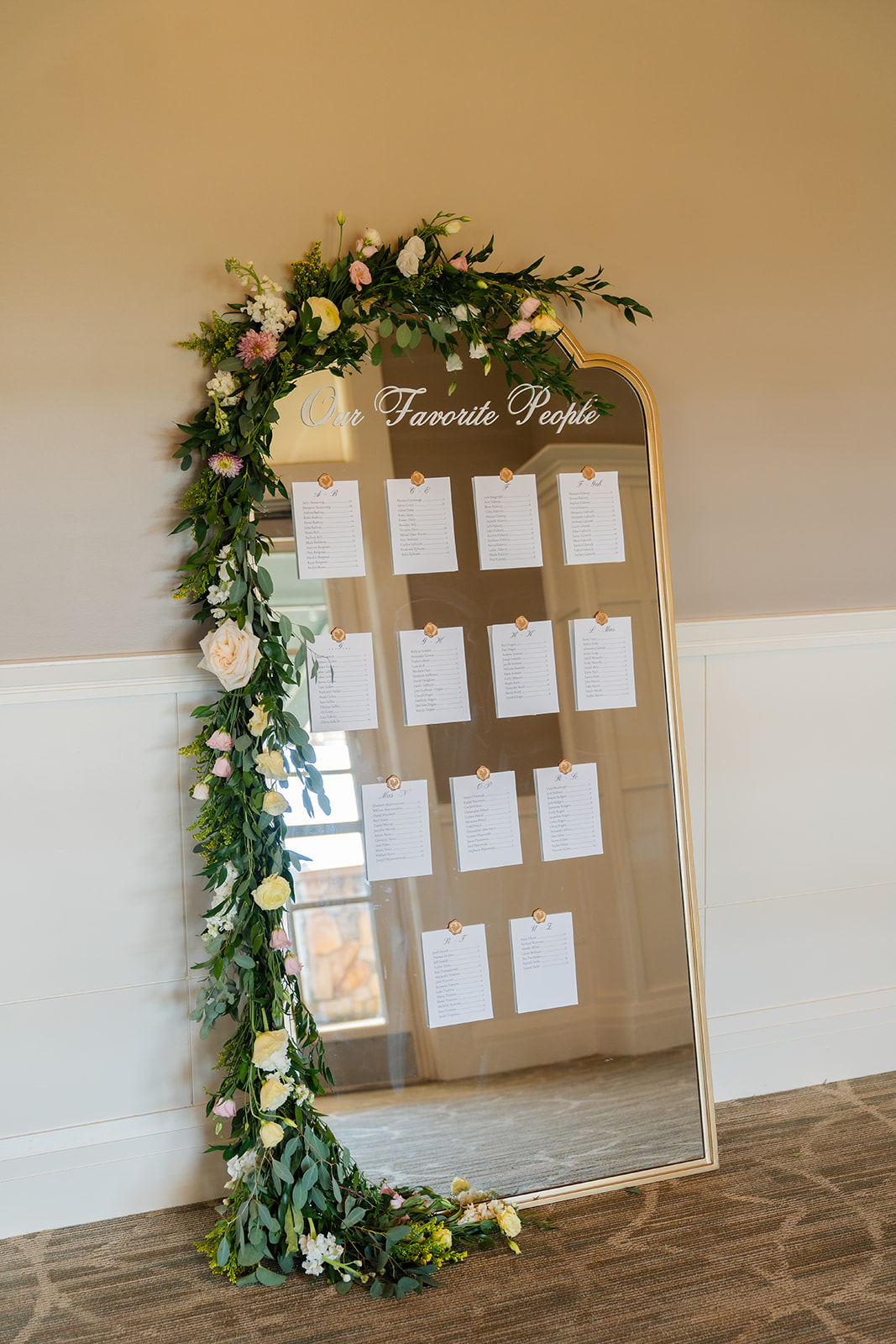 wedding seating chart for wedding reception